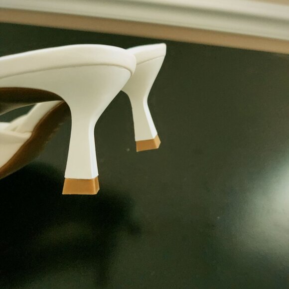 Anne Klein Laila Twisted Vegan Leather Kitten Heel Slide w/Iflex Comfort 5M NWOB - Picture 8 of 10